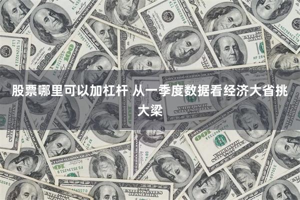 股票哪里可以加杠杆 从一季度数据看经济大省挑大梁