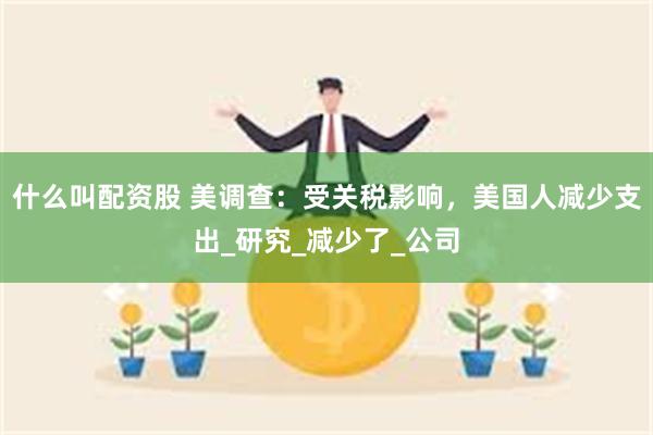 什么叫配资股 美调查：受关税影响，美国人减少支出_研究_减少了_公司